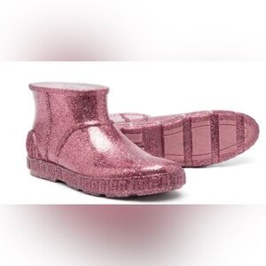 UGG Drizlita Girls Pink Glitter Kids Boots Size 4